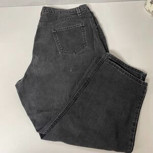Faded‎ Glory Jeans Co. Woman, Relaxed Fit Black Jeans, Size 20P